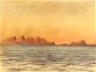 Sunset, Simons Bay, Dél-Afrika (wc papíron)