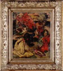 Szabadidős pillanatok (olaj, vászon)