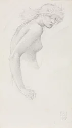 Tanulmány egy női alakról, 1885.
