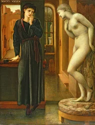 A kéz tartózkodik, a „Pügmalión és a kép” sorozatból, 1868-70