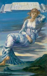 "Stella Vespertina" Allegória a Sarkcsillagról (Vénusz) Edward Burne-Jones (Burne Jones) (1833-1898) (preraffaelita) festménye.