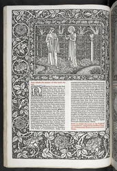 "Geoffrey Chaucer munkái most újonnan Sir Edward Burne-Jones által tervezett képekkel"