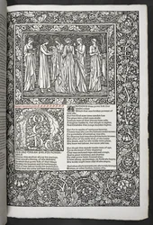 "Geoffrey Chaucer munkái most újonnan Sir Edward Burne-Jones által tervezett képekkel"