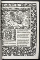 "Geoffrey Chaucer munkái most újonnan Sir Edward Burne-Jones által tervezett képekkel"
