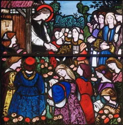 St Frideswide, részlet, 1859 (ólomüveg)