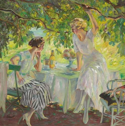 Délutáni tea (olaj, vászon)