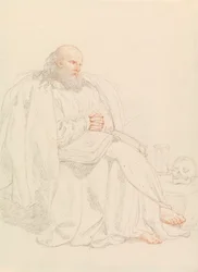Szent Jeromos meditál