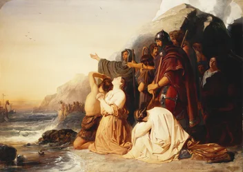 A britek elítélik az utolsó római légió távozását, 1843