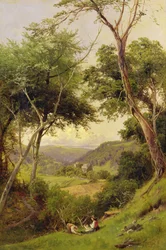 Rievaulx apátság, Helmsley közelében, Yorkshire, délről, 1880 körül (olaj, vászon)