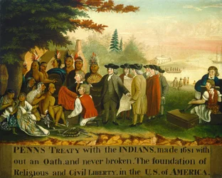 Penn szerződése az indiánokkal, c. 18401844.