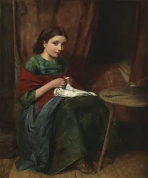 A hímzőnő, 1864