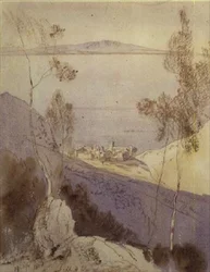 Esphigmenou kolostor (akvarell)