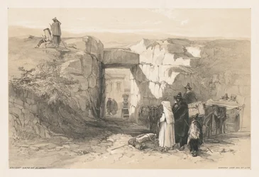 Róma és környéke látképe: Alatri ősi kapuja, 1841.