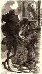 Henry Irving a Rómeó és Júlia erkélyjelenetében