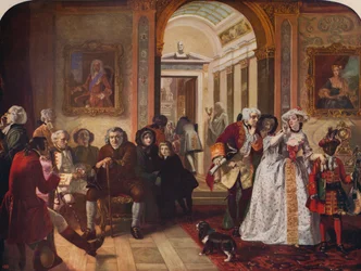 Dr. Johnson Lord Chesterfield előszobájában, 1748, 1915