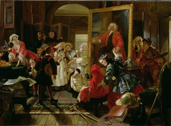Hogarth műterme 1739-ben (olaj, vászon)