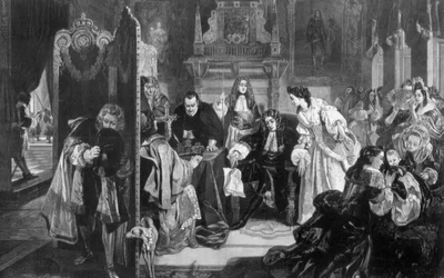 II. Jakab király 1633-1701, amikor hírt kapott az Orange Prince of Orange partraszállásáról, 1890.