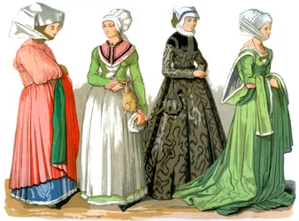 Nürnbergi nők, Németország, 1849. XVI. század.
