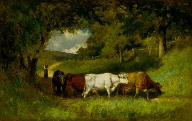 Hajtás haza a tehenek, 1881.
