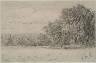 Táj (#1) c. 1880-as évek (grafit papíron)