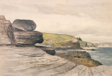 Newport Scene, kb. 1880-1889.