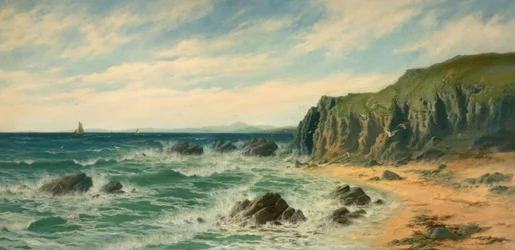 Tengerparti jelenet, 1887.