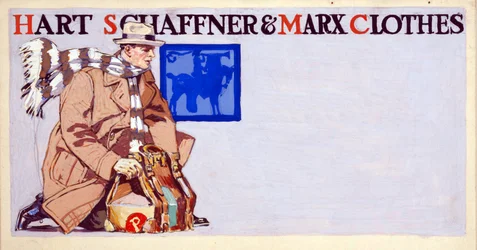 A Hart, Schaffner & Marx ruházat reklámja, kiadva 1900-ban