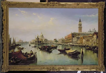 A Bacino di San Marco, a Canal Grande torkolata felé nézve