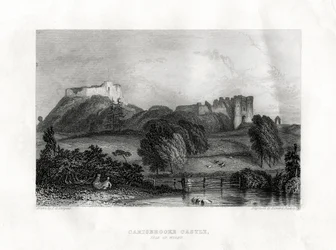 Carisbrooke kastély, Newport, Wight-sziget, 1860