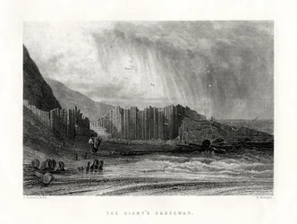The Giants Causeway, Antrim megye, Észak-Írország, 1884