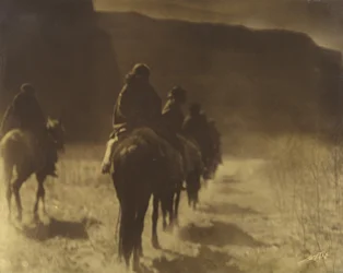 Az eltűnő verseny Navaho Plate 1, 1. kötet az Észak-amerikai indián sorozatból, c. 1904 (oroton)
