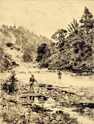 The Tees: The Tees at Ovington, 1880 körül (rézkarc)