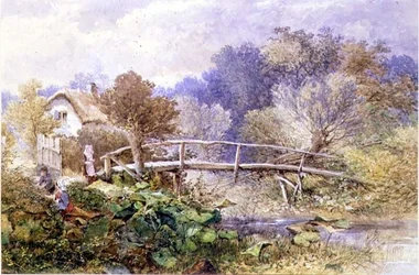 Tapsy Brookon, Herefordshire (akvarell)