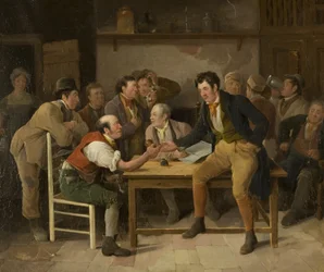 Fogadói jelenet, 1820 körül