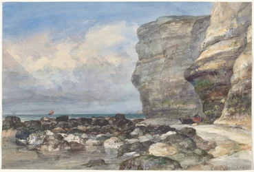 A Rocky Beach és a sziklák Fécamp-ben
