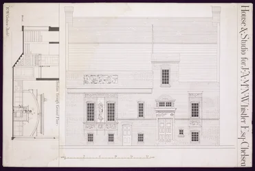 Design for House and Studio for J.A.M. Whistler Esq, Chelsea, 1877–1878 (lásd még: 176477)