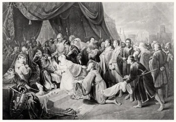 Calais átadása, 1347. augusztus 4., metszett John Young