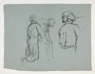 Ábratanulmányok Sir Galahad lovaggá ütéséhez, A Szent Grál küldetéséből (15 festménysorozat a Boston Public Library számára, 1901-ben fejeződött be)