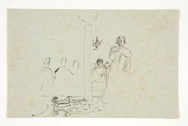 Galahad a kastélyban, a The Quest of the Holy Grail című tanulmány (tizenöt festményből álló sorozat a Boston Public Library számára, 1901-ben fejeződött be)