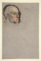 Férfifej, portré VII. Eduárd koronázásához