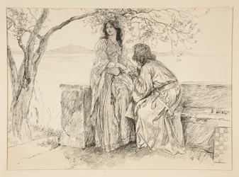 Miranda és Ferdinand, illusztráció az V. felvonáshoz, i. jelenet, A vihar