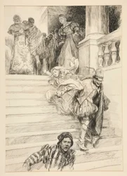 Petruchio kihordja menyasszonyát a III. felvonás ii. jelenetéből, A cickány megszelídítése