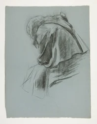 Study for The Departure, The Quest of the Holy Grail (15 festménysorozat a Boston Public Library számára, 1901-ben fejeződött be)