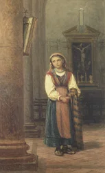 Olasz lány a templomban