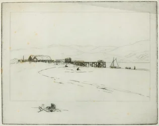 A móló (rézkarc)