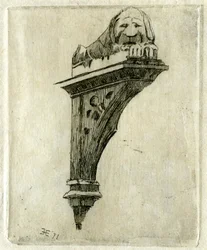 A Red Lion Inn jele, Glastonbury, Somerset, 1881.