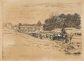 Whistler Moulsey-ban [Molesey Lock], [1861].