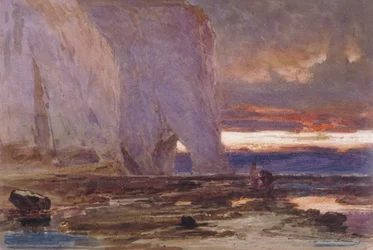„Strand és sziklák”, 19. század.