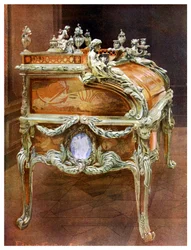 XV. Lajos íróasztala, a Louvre, Párizs, 1911-1912.