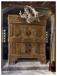 Késő gótikus schrank, 1910.
